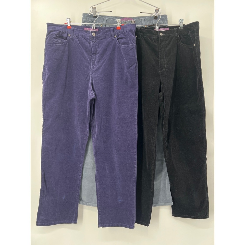 Gloria Vanderbilt Amanda Corduroy & Denim Pants Lot of 5 Womens 18‎
